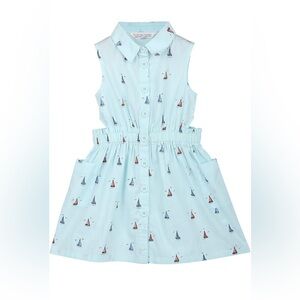 Beebay Kids Sleeveless Sailboat Print Dress girl's 7